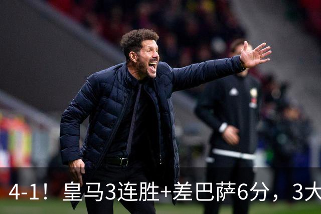 4-1！皇马3连胜+差巴萨6分，3大巨星破门，穆帅打巴萨有信心了